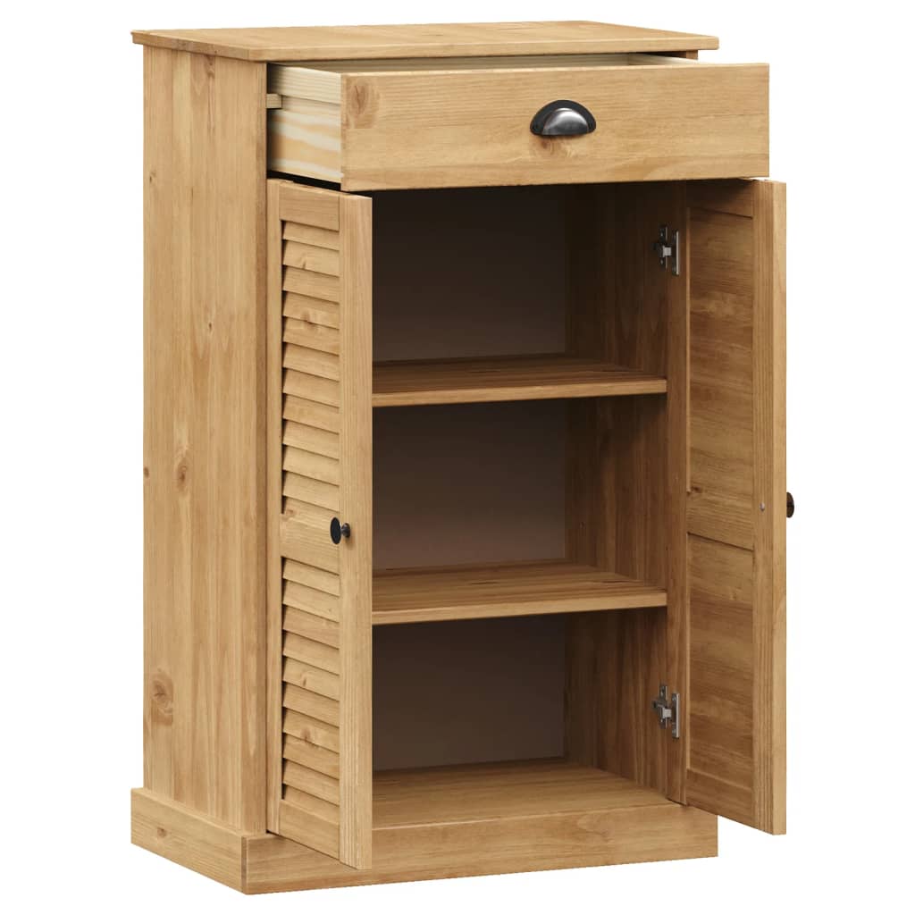 Vigo tömör fenyőfa cipőszekrény 60x35x96 cm