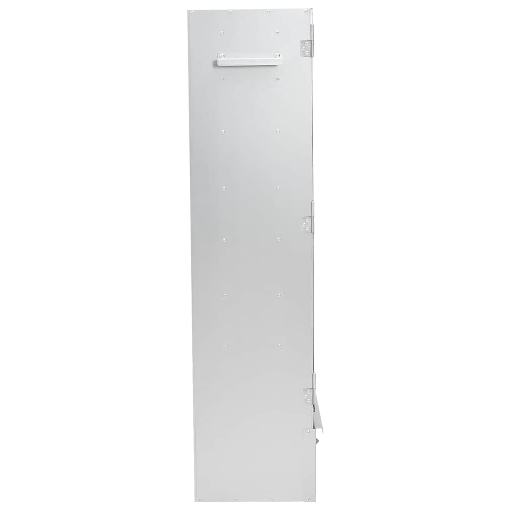 Horganyzott acél bbq füstölőkemence faaprítékkal 44,5x29x110 cm