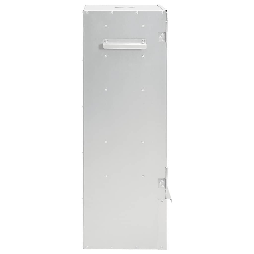 Horganyzott acél bbq füstölőkemence faaprítékkal 44,5x29x83 cm
