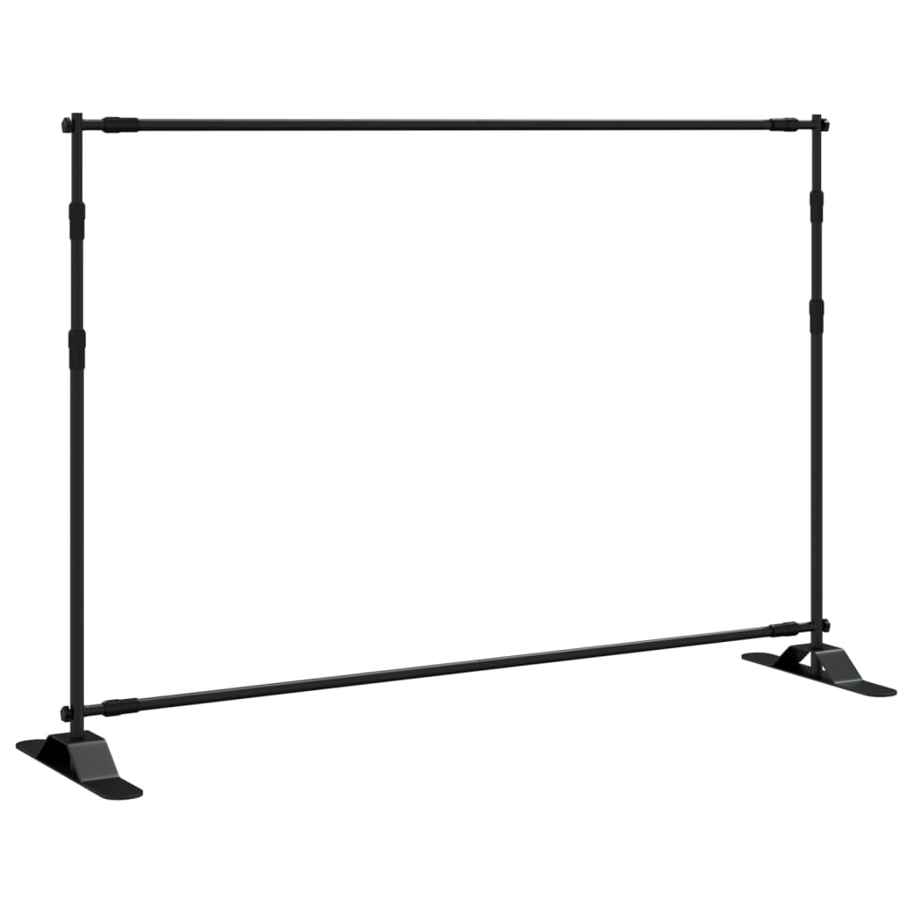Fekete acél háttérállvány 305x243 cm Fekete acél háttérállvány 305x243 cm
