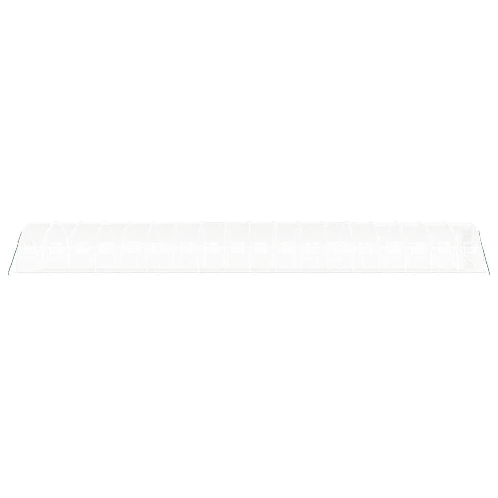 Fehér acélvázas melegház 54 m² 18 x 3 x 2 m