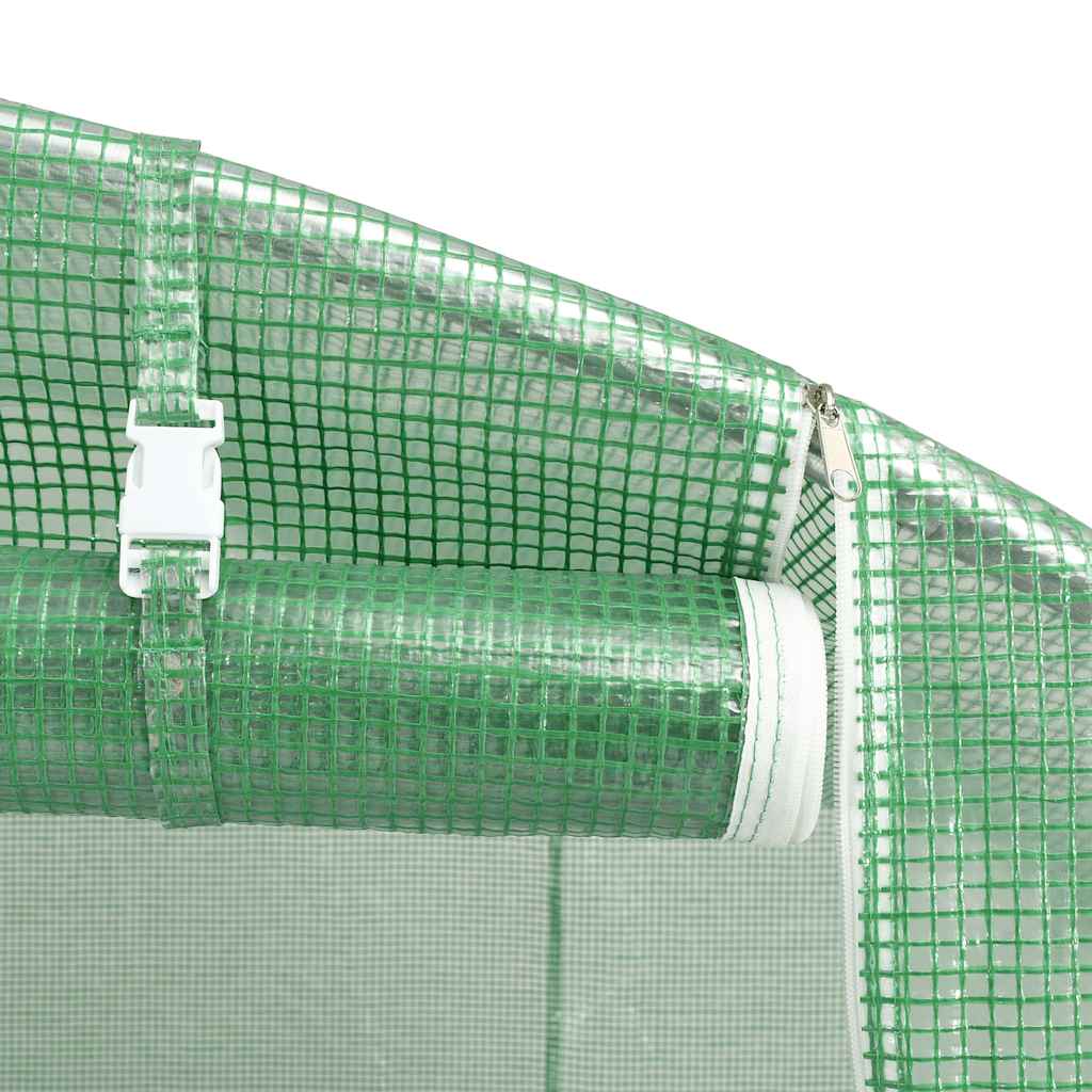 Zöld üvegház acélvázzal 24 m² 6x4x2,85 m