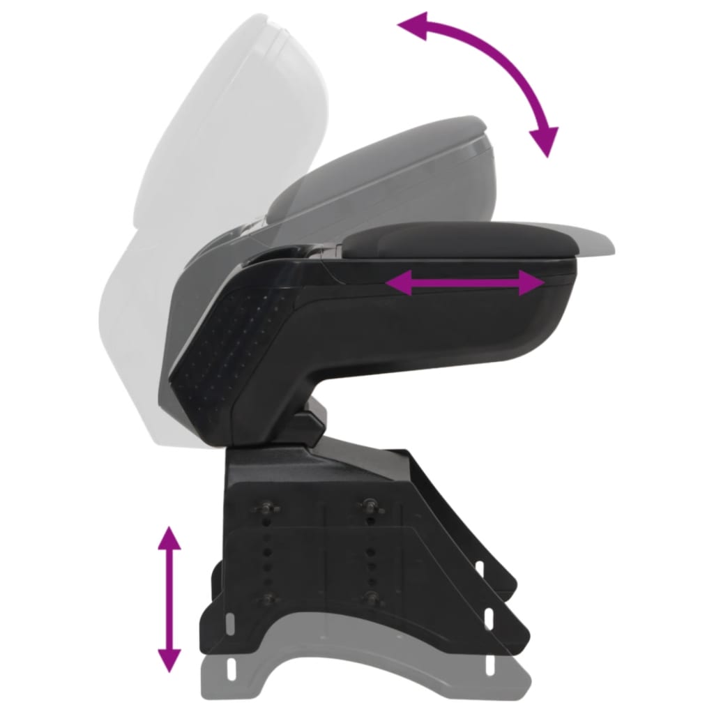 Autó karfatartó univerzális fekete 13x33x(33-53) cm abs