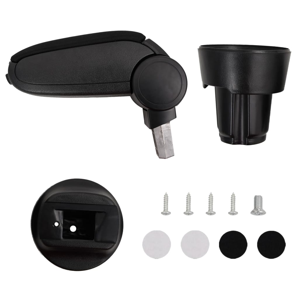 Autó karfa fekete 13x33x(33-49) cm abs