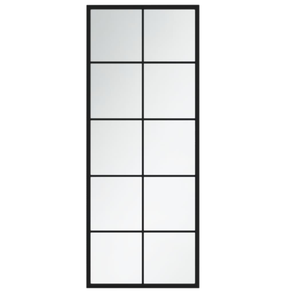 2 db fekete fém fali tükör 100x40 cm 2 db fekete fém fali tükör 100x40 cm