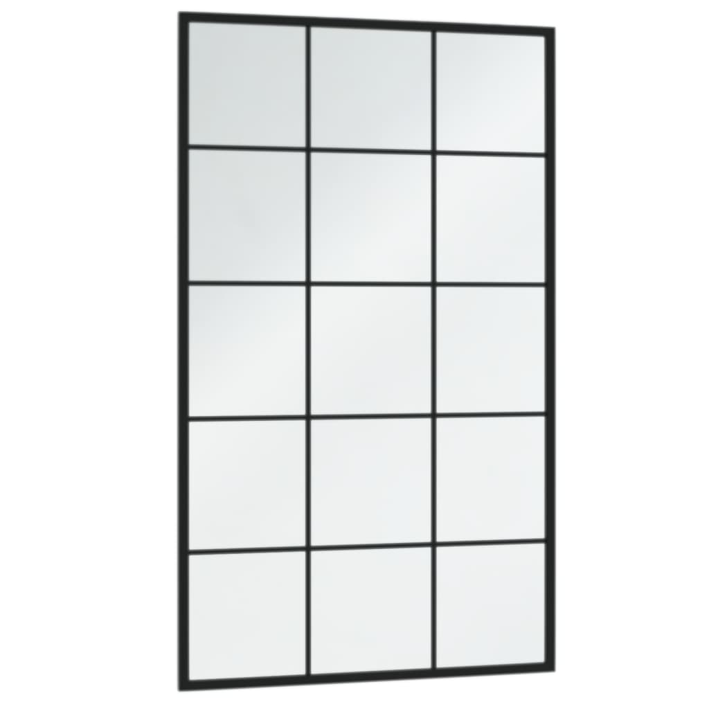 6 db fekete fém fali tükör 100x60 cm 6 db fekete fém fali tükör 100x60 cm