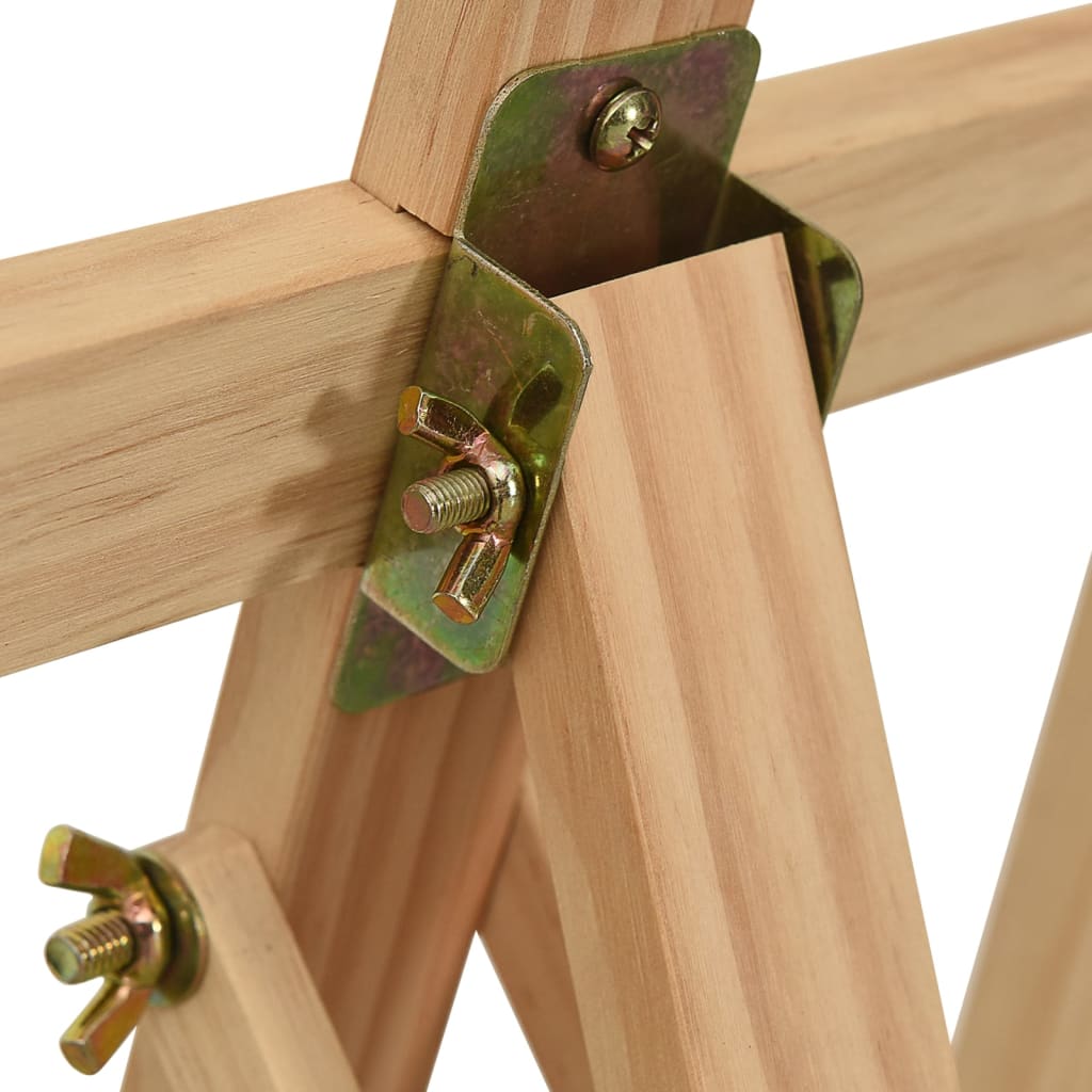 Tömör fenyőfa festőállvány 53,5x95x127 cm