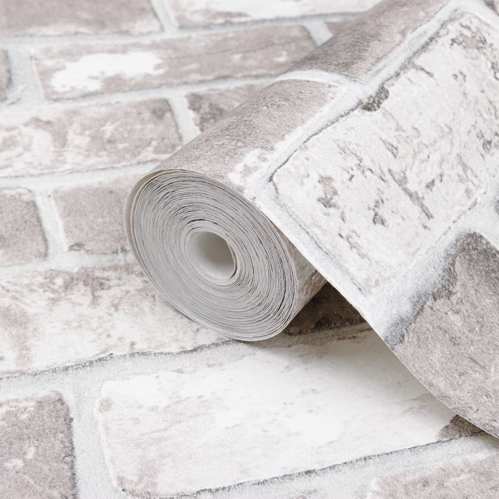 Szürke téglamintás 3d tapéta