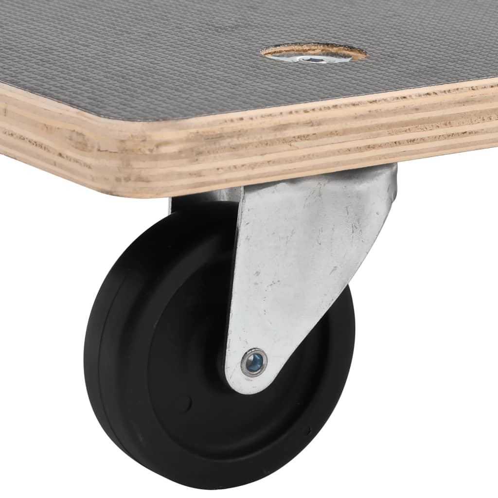 2 db négyszögletű görgős kiskocsi 80 x 55 x 11,5 cm