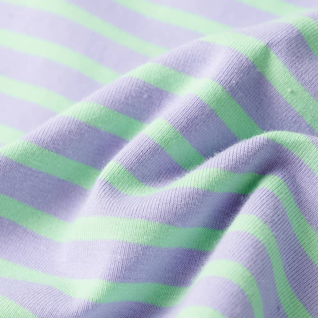 Világos mentaszínű csíkos egyenes gyerekszoknya 128