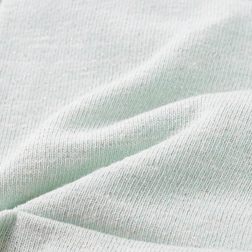 Vegyes világos mentaszínű gyerekrövidnadrág húzózsinórral 128