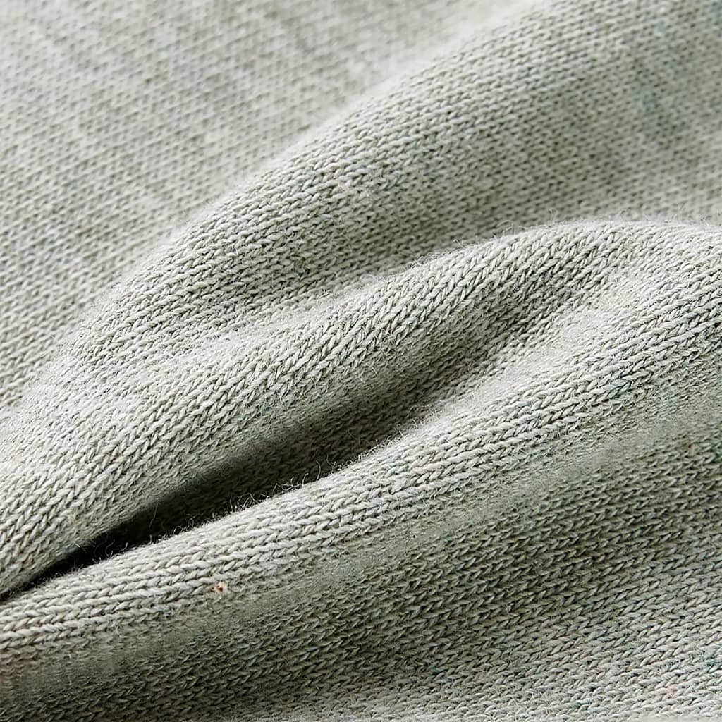 Világos khaki melange gyerekrövidnadrág húzózsinórral 116