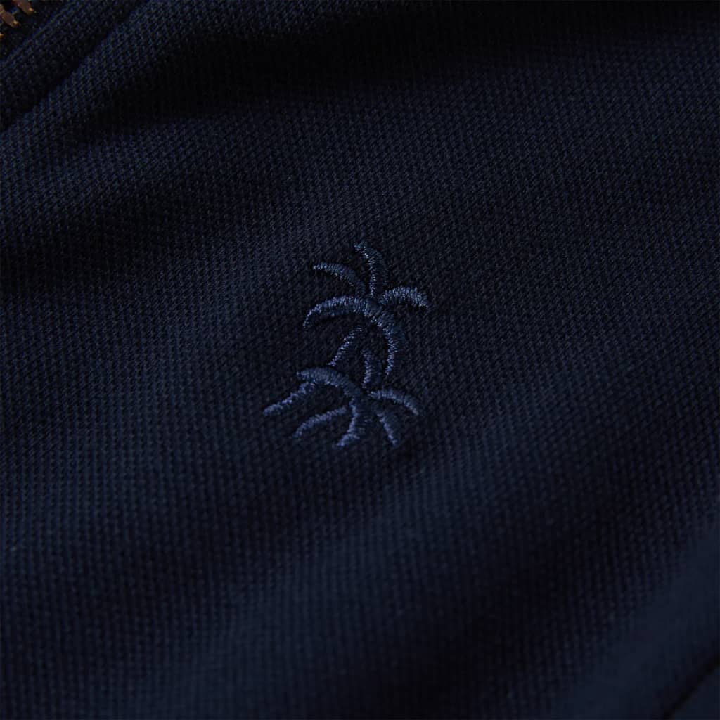 Tengerészkék gyerekpulóver cipzárral 92