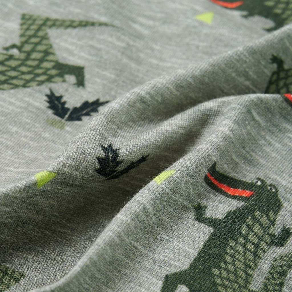 Világos khaki melange gyerek ing 128