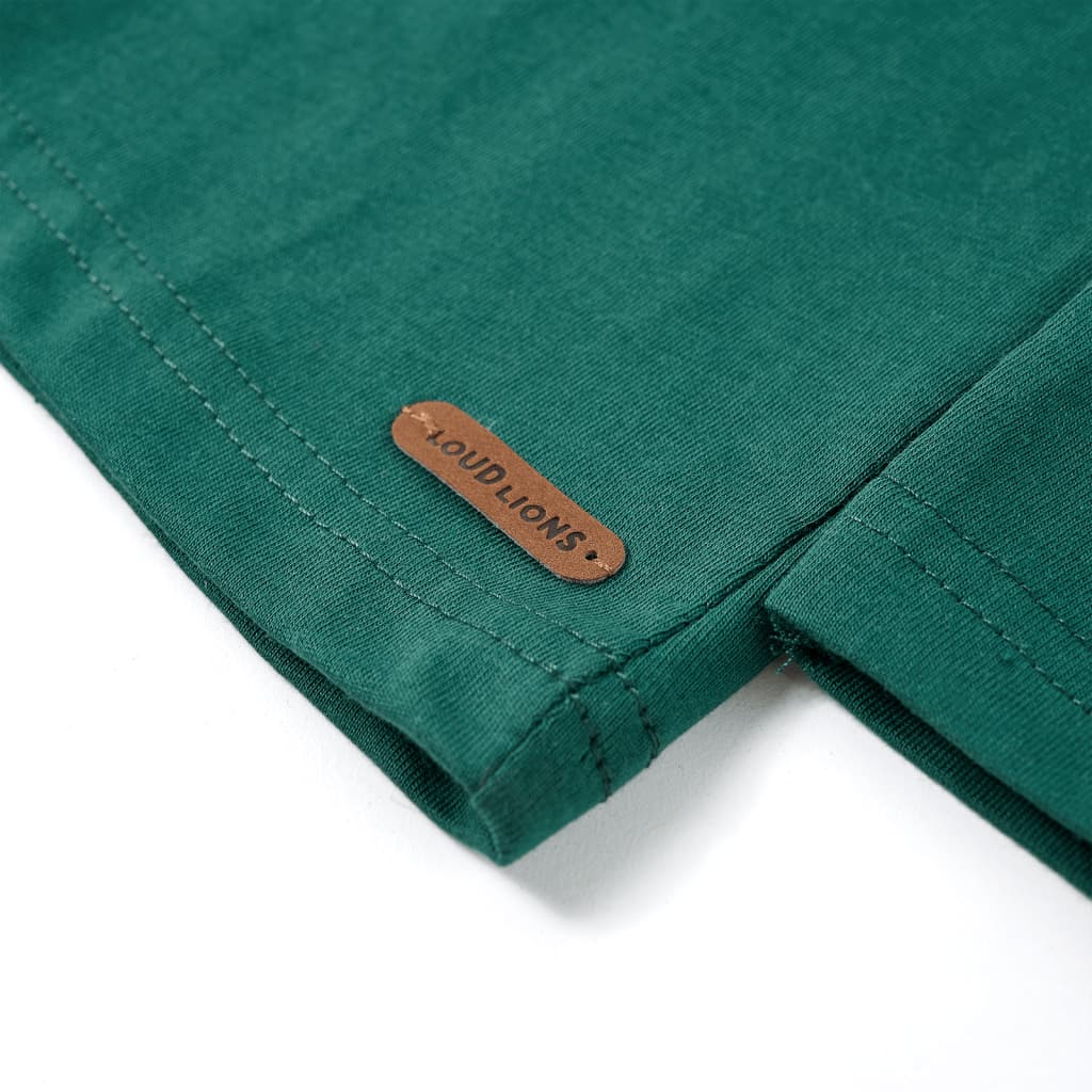 Zöld hosszú ujjú gyerekpóló 116