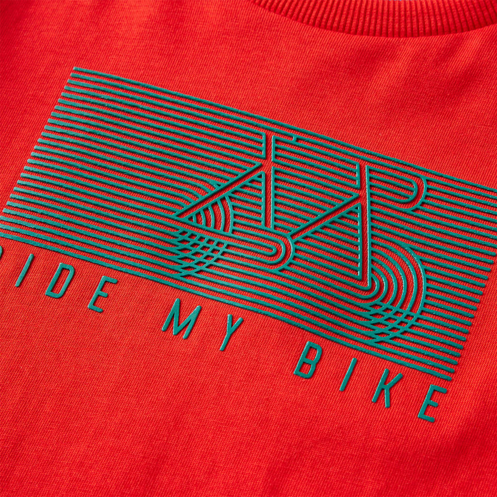 Piros hosszúujjú gyerekpóló 92