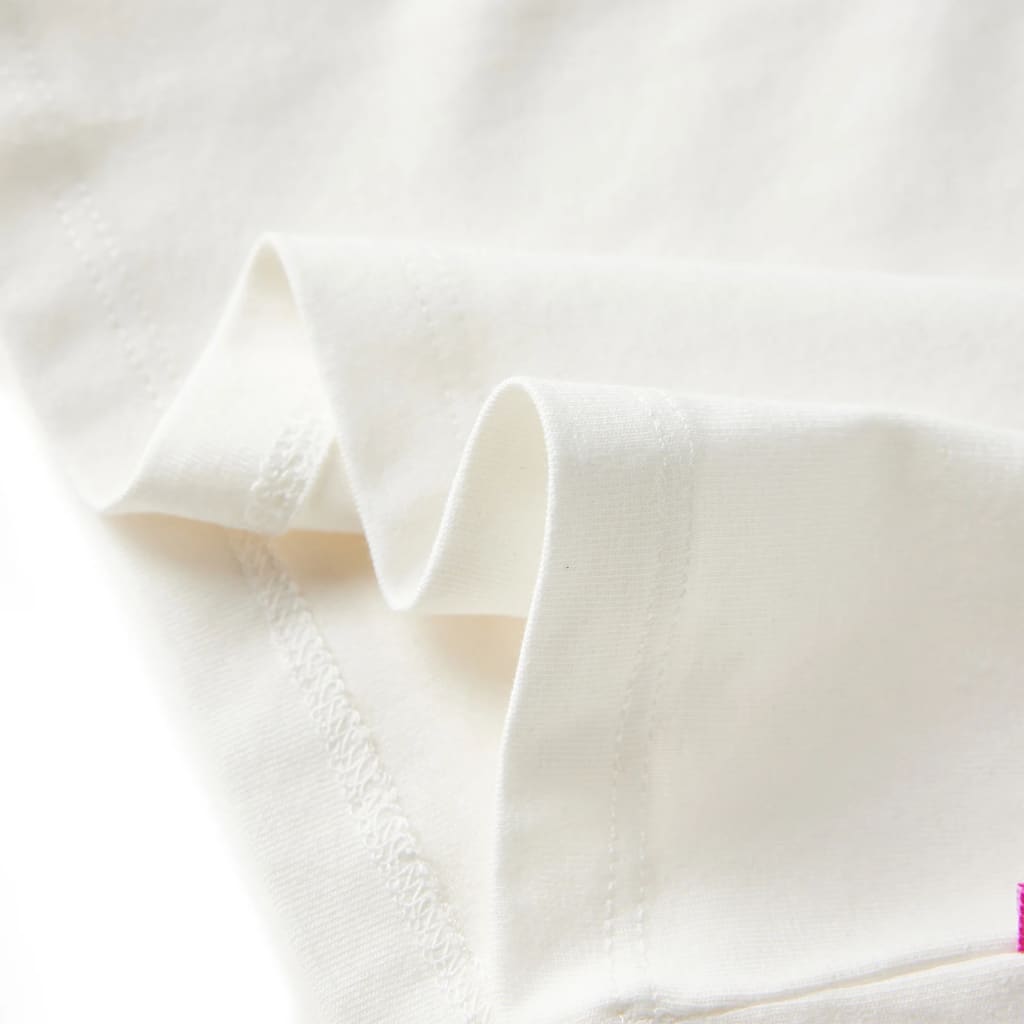 Ekrü színű hosszú ujjú gyerekpóló 104