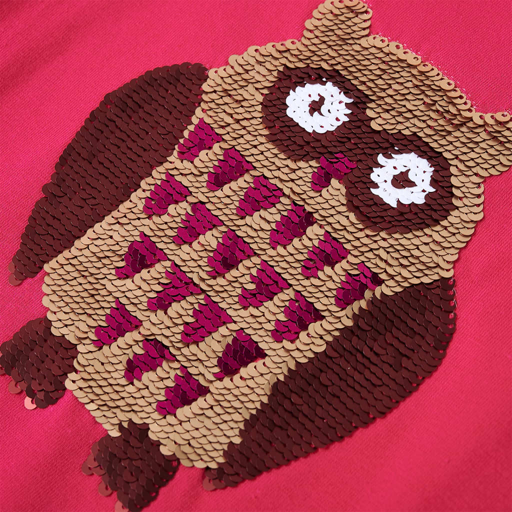 Élénk rózsaszín hosszú ujjú gyerekpóló 116