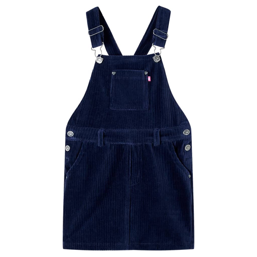Gyerek overall ruha corduroy navy 104