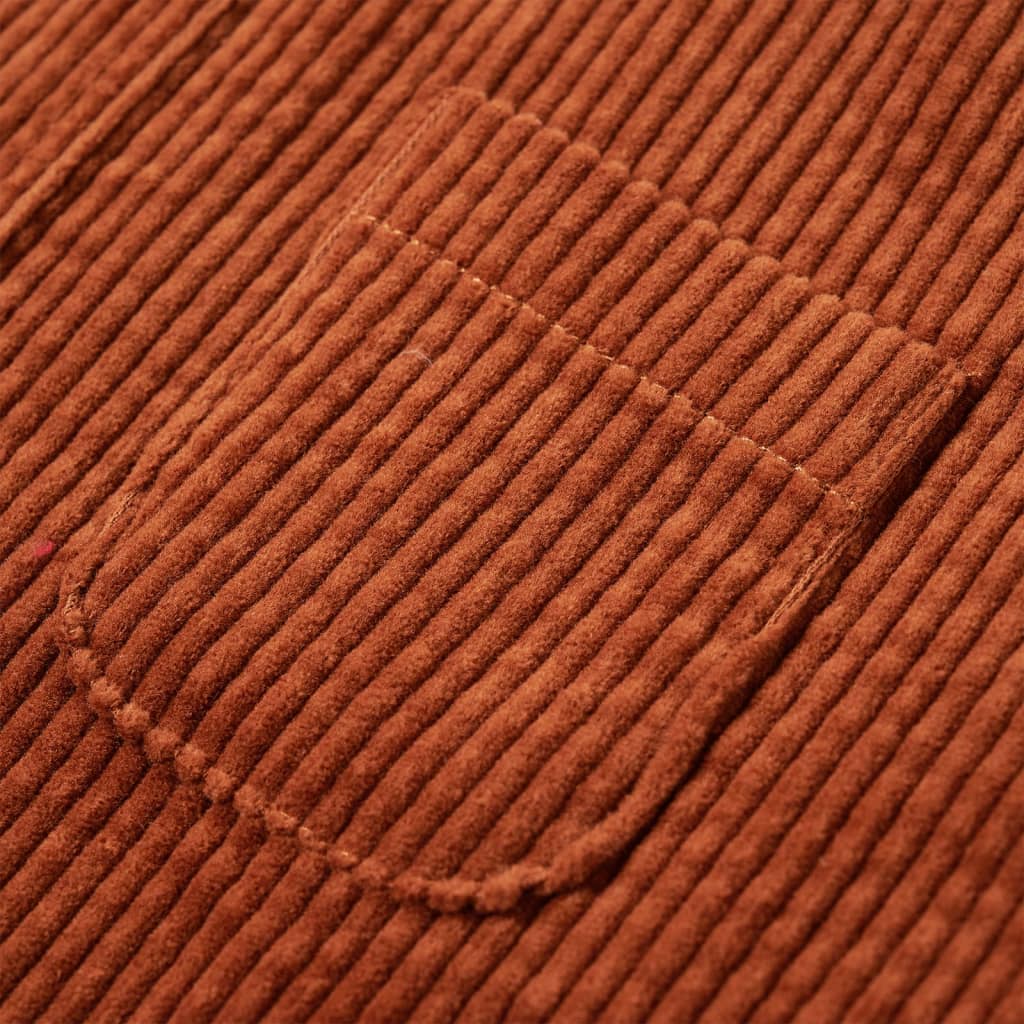 Gyerek overall ruha kordbársony cognac 116