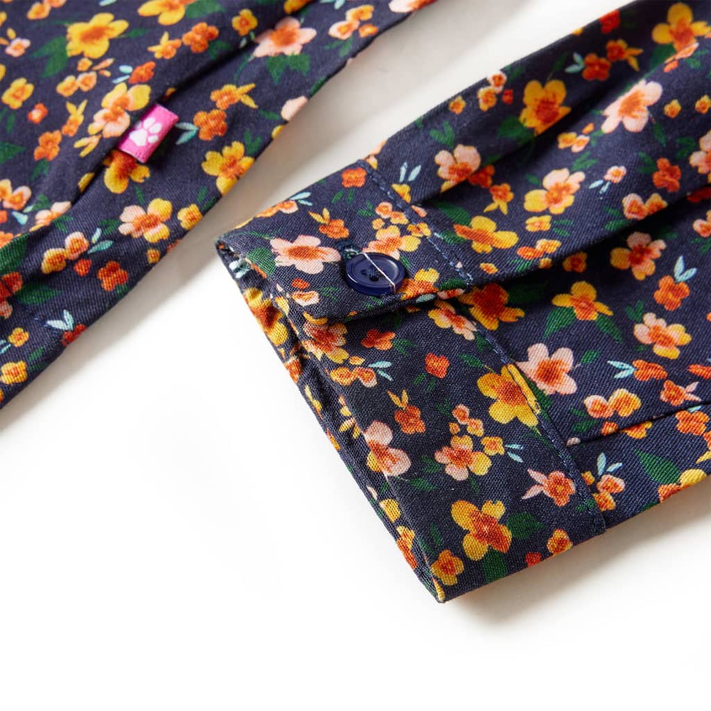 Gyerek ruha hosszú ujjú navy 140