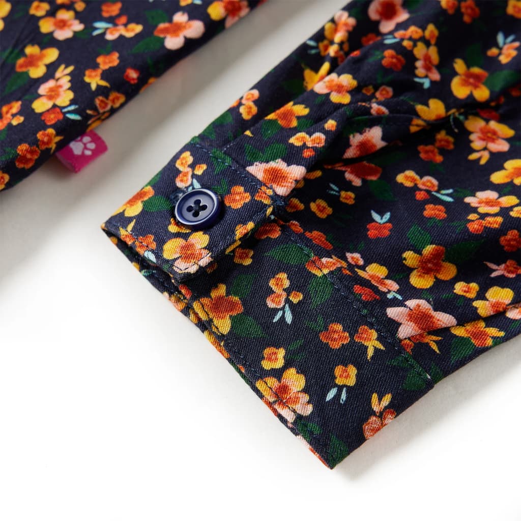 Gyerek ing pántos gallérral navy 104