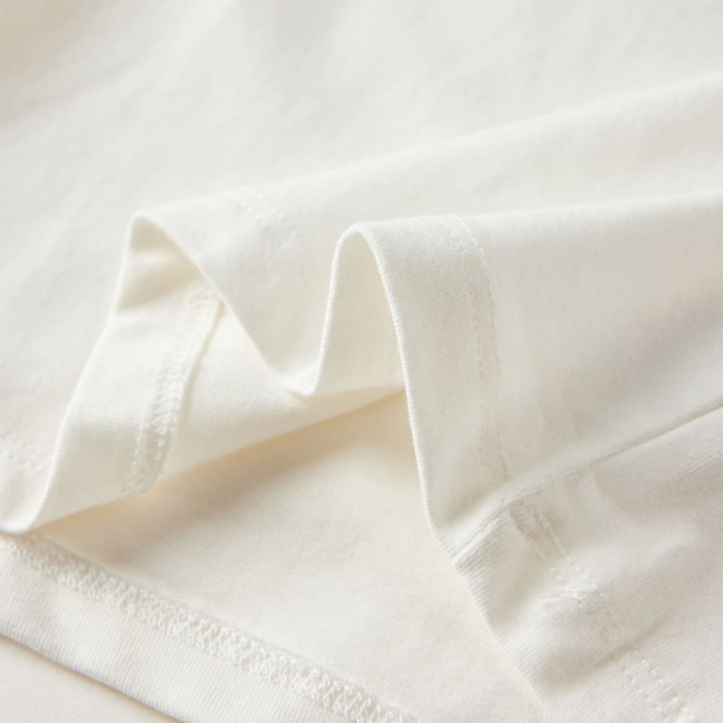 Ekrü színű hosszú ujjú gyerekpóló 104