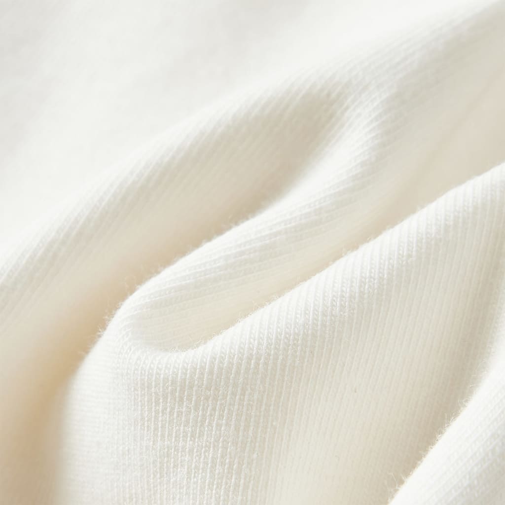 Ekrü színű hosszú ujjú gyerekpóló 104