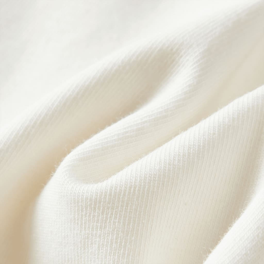 Ekrü színű hosszú ujjú gyerekpóló 128