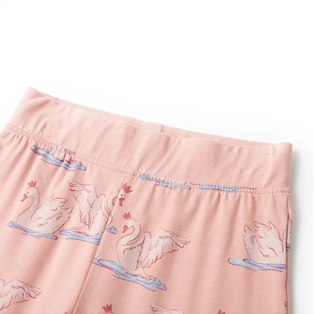 Világos rózsaszín hosszú ujjú gyerekpizsama 128