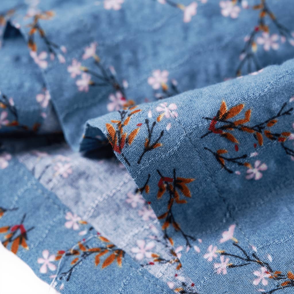 Benzinkék hosszú ujjú gyerekruha 104