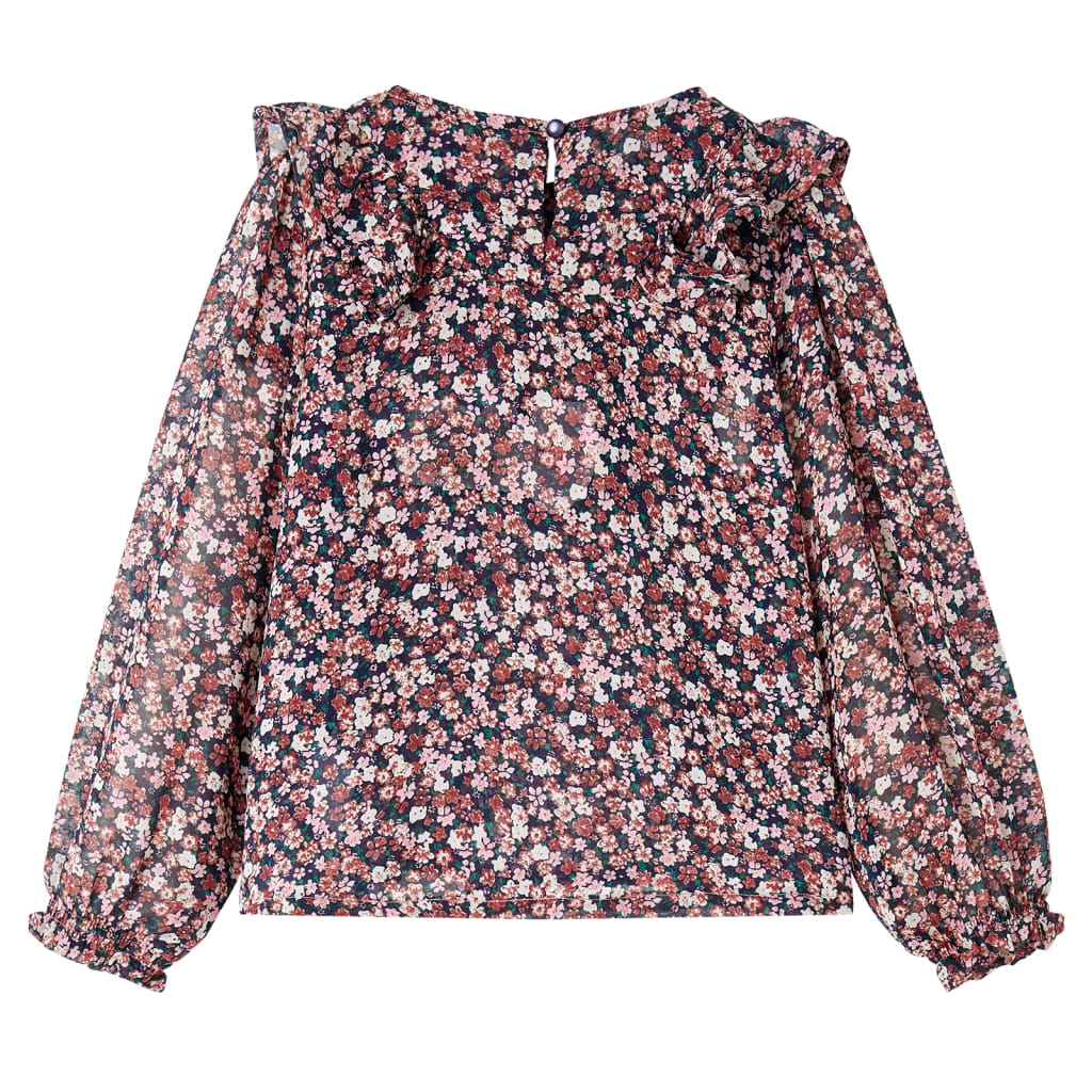 Gyerek hosszú ujjú ing sötét rózsaszín 104