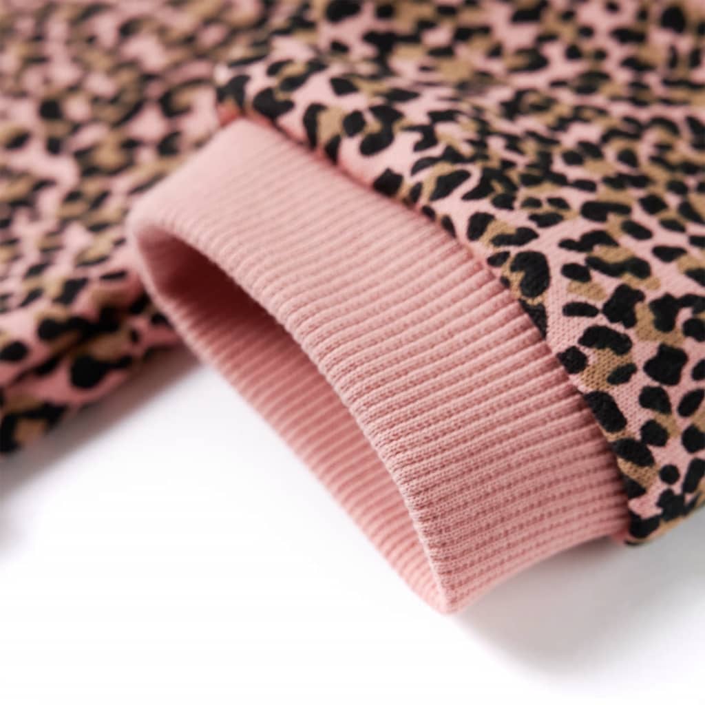 Közepes rózsaszín gyerek pulóverruha 116