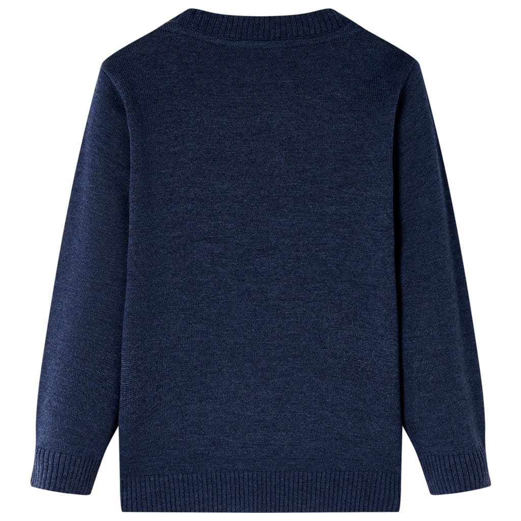 Gyerek pulóver kötött navy 92