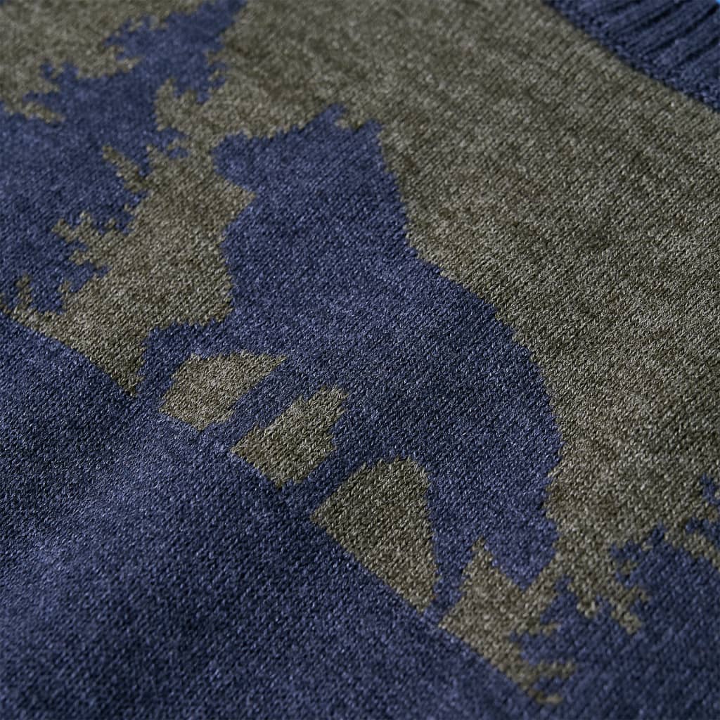 Gyerek pulóver kötött navy 92