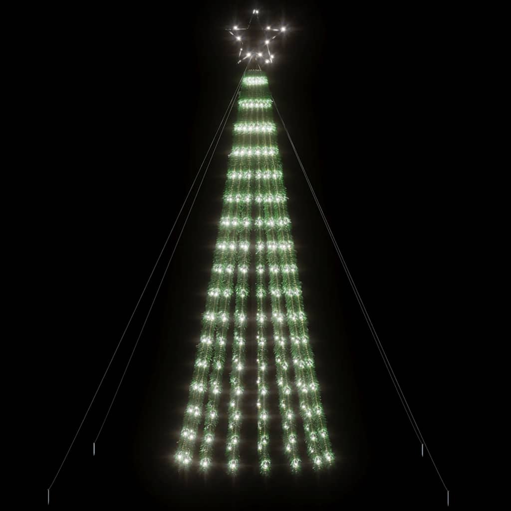 Hideg fehér led karácsonyfa 275 led 180 cm