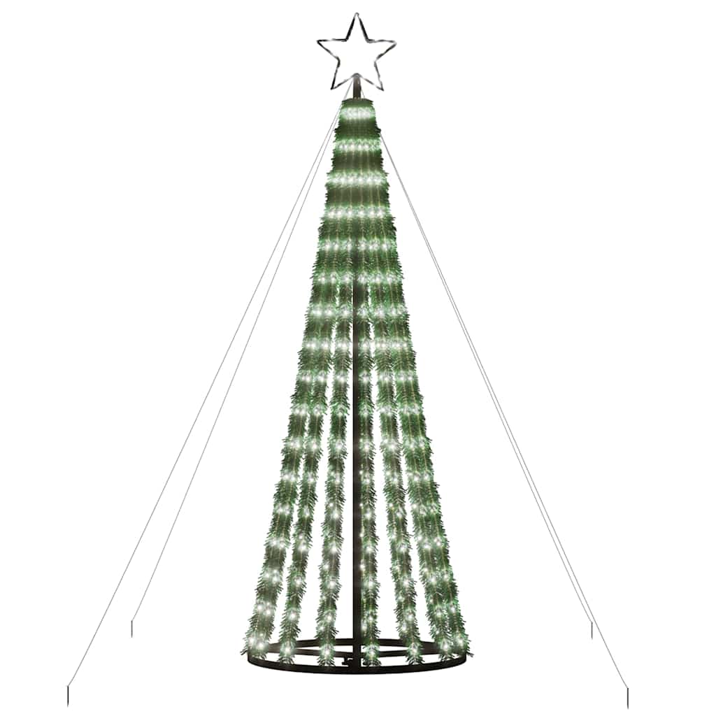 Hideg fehér led karácsonyfa 275 led 180 cm