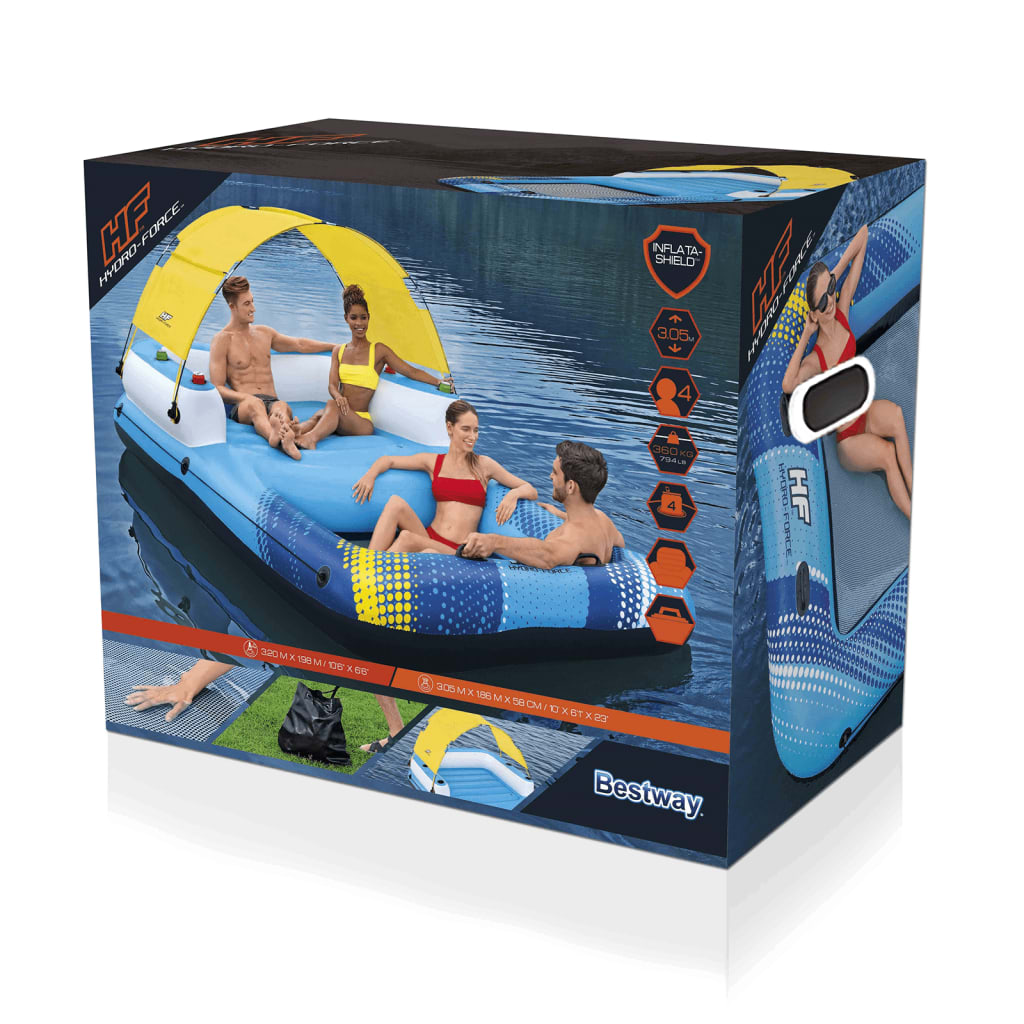 Bestway hydro-force úszó sziget 305x186x58 cm Bestway hydro-force úszó sziget 305x186x58 cm