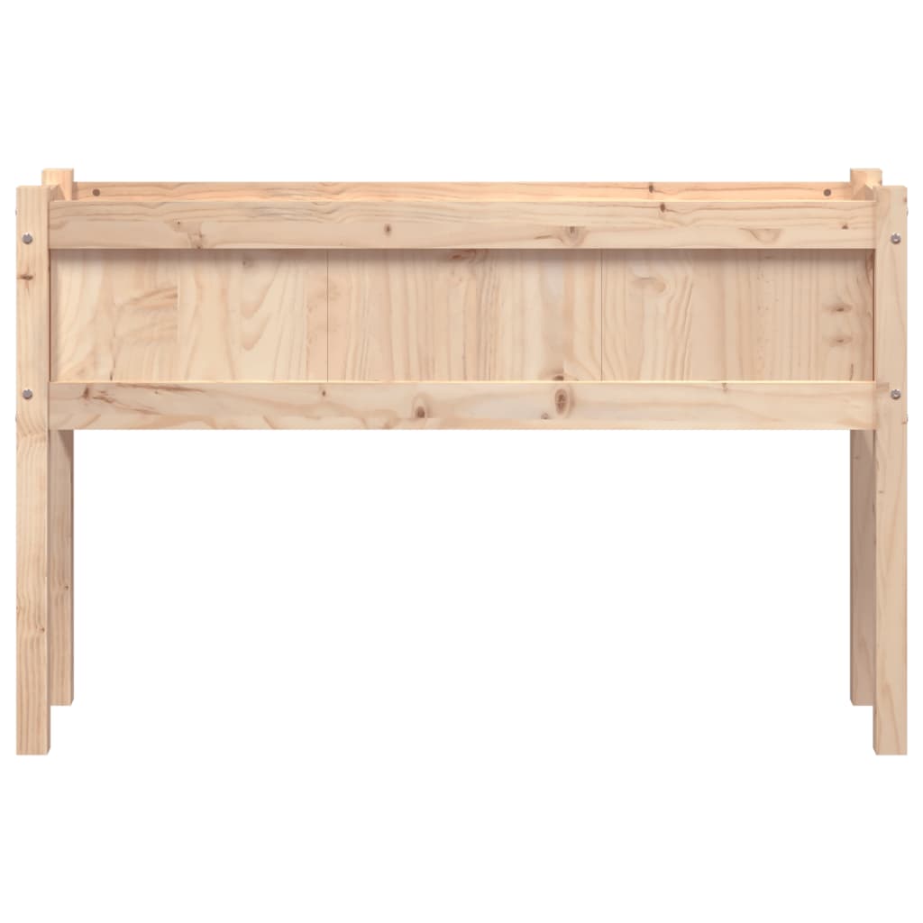 Tömör fenyőfa kerti virágláda lábakkal 110 x 31 x 70 cm