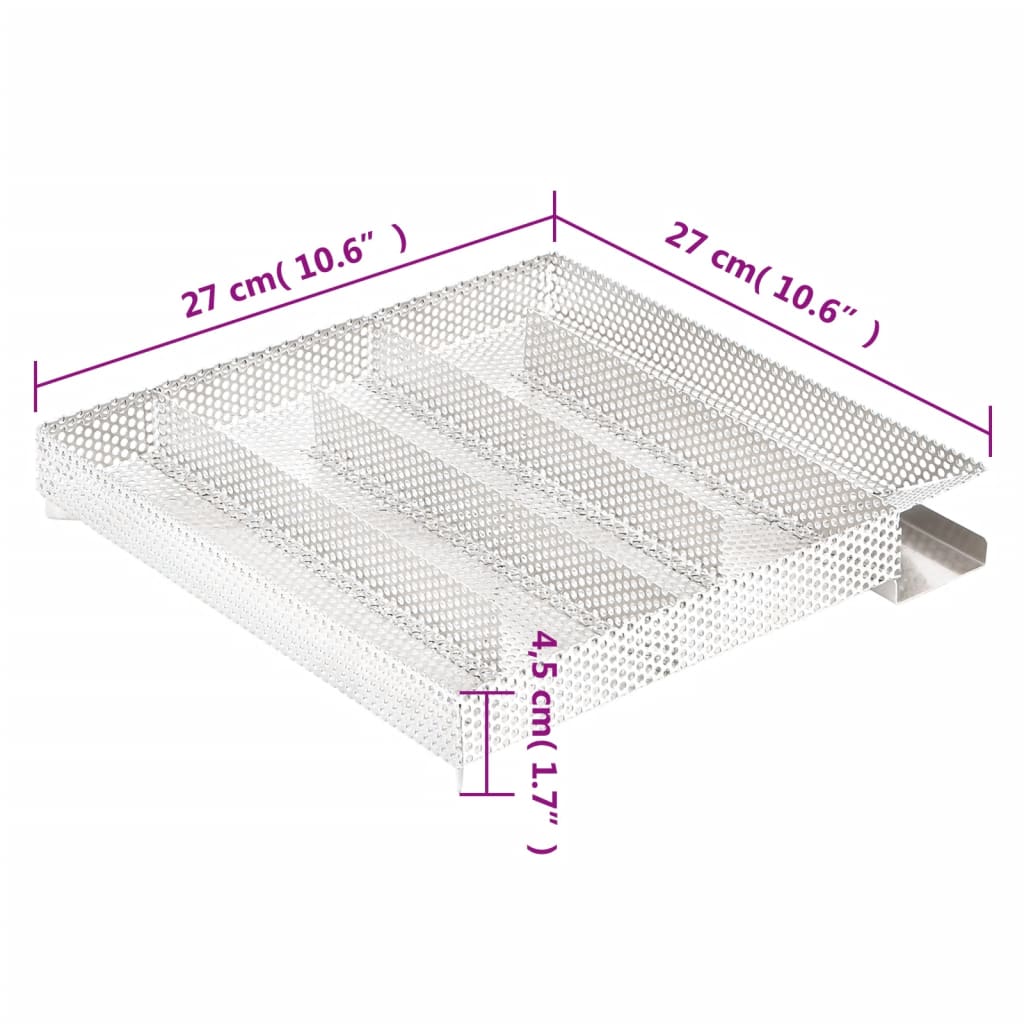 Rozsdamentes acél ötkamrás hidegfüst-generátor 27 cm
