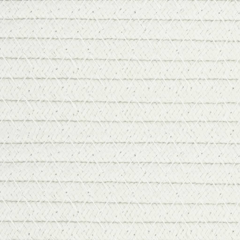 2 db barna és fehér pamut tárolókosár ø28 x 28 cm