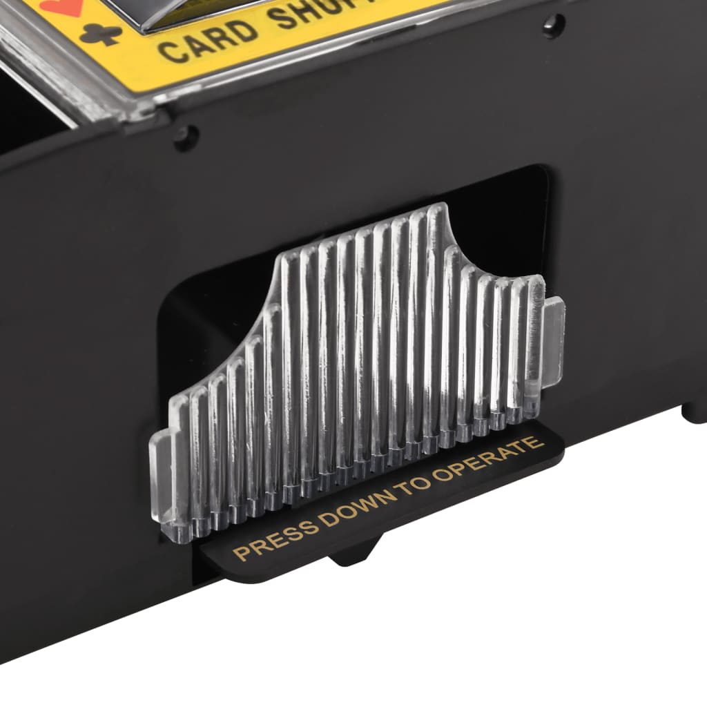 Fekete automatikus kártyakeverő 2 csomaghoz