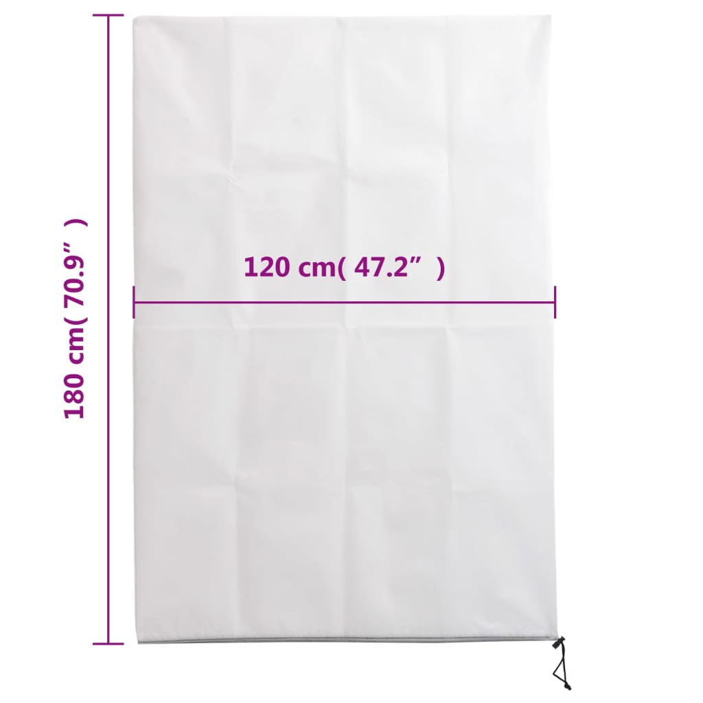 4 db növényvédő huzat cipzárral 70 g/m² 1,2x1,8 m