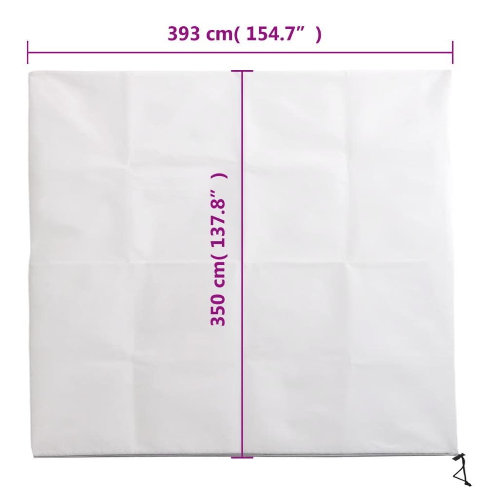 2 db növényvédő huzat cipzárral 70 g/m² 3,93 x 3,5 m