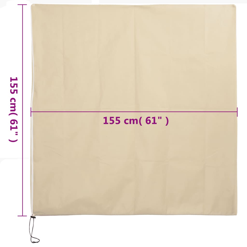 4 db növényvédő huzat cipzárral 70 g/m² 1,55x1,55 m