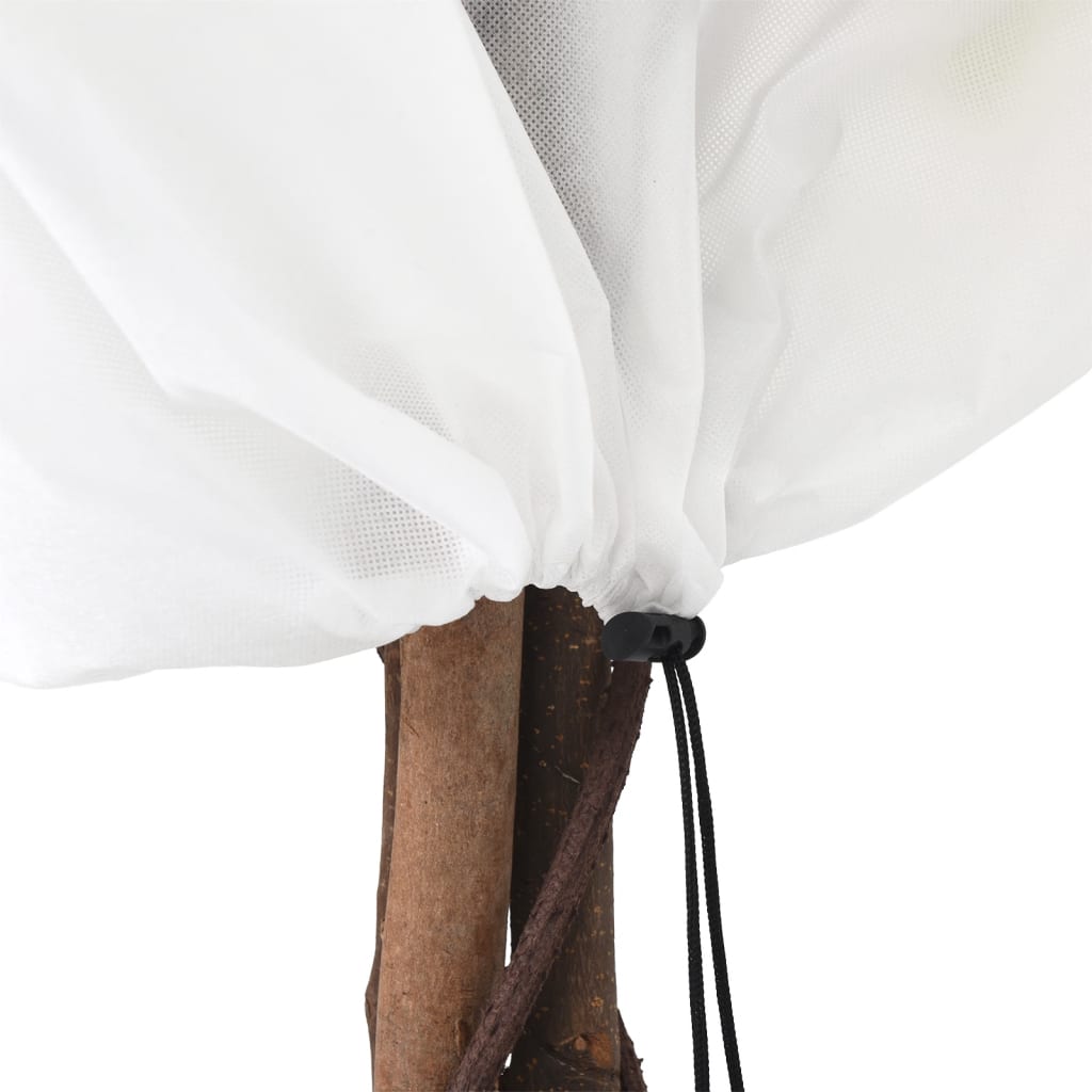 12 db növényvédő huzat zsinórral 70 g/m² 0,8 x 0,8 m