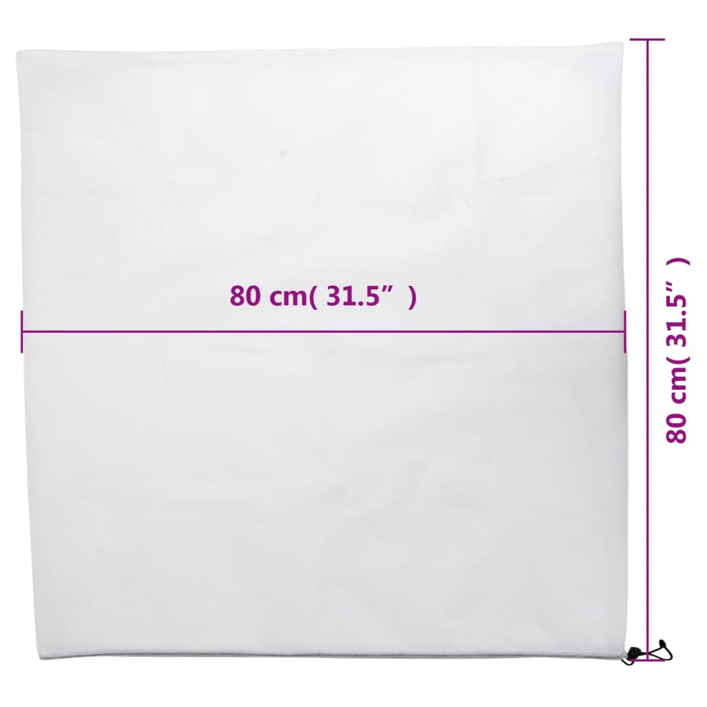 12 db növényvédő huzat zsinórral 70 g/m² 0,8 x 0,8 m