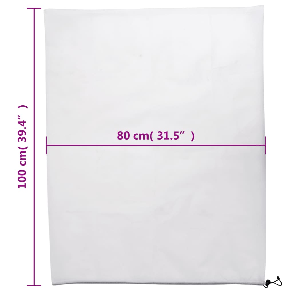 12 db növényvédő huzat zsinórral 70 g/m² 0,8 x 1 m
