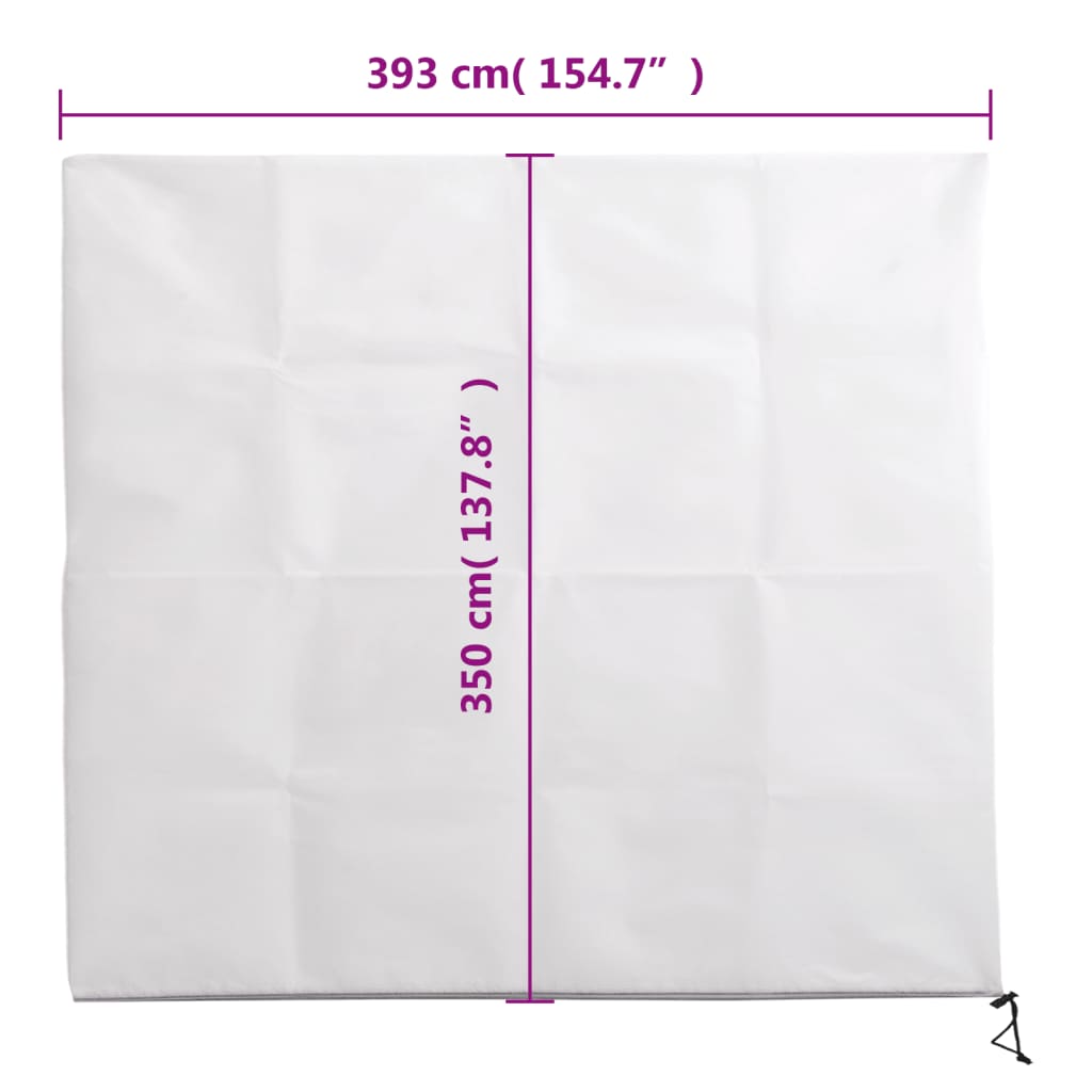 4 db növényvédő huzat cipzárral 70 g/m² 3,93 x 3,5 m