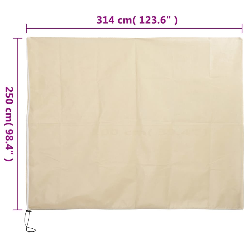 4 db növényvédő huzat cipzárral 70 g/m² 3,14 x 2,5 m